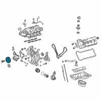OEM Lexus Pulley, Crankshaft Diagram - 13470-0S010