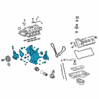 OEM 2013 Lexus GX460 Cover Assy, Timing Chain Diagram - 11310-0S020