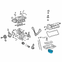 OEM 2016 Lexus GX460 Pan Sub-Assembly, Oil, N Diagram - 12102-38040