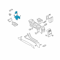 OEM Lincoln MKS Cup Holder Diagram - AA5Z-5413562-CA