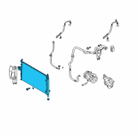 OEM Hyundai Veracruz Condenser Assembly-Cooler Diagram - 97606-3J100