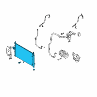 OEM 2008 Hyundai Veracruz Condenser Assembly-Cooler Diagram - 97606-3J100