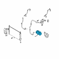 OEM Hyundai Santa Fe Compressor Assembly Diagram - 97701-2B300