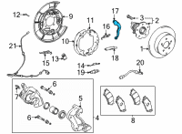 OEM 2016 Toyota Mirai Adjust Lever Diagram - 46611-47020