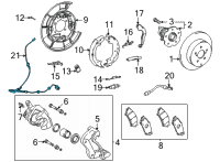 OEM 2019 Toyota Mirai ABS Sensor Wire Diagram - 89516-12070