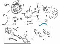 OEM 2013 Toyota Prius V Brake Hose Diagram - 90947-02F87