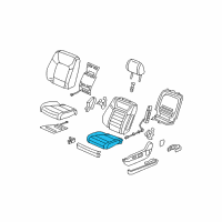 OEM 2010 Honda Pilot Pad, L. FR. Seat Cushion Diagram - 81537-SZA-A41