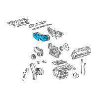 OEM 1998 Toyota Camry Cover, Timing Belt Diagram - 11322-0A020