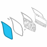 OEM 2020 Ford EcoSport Weatherstrip On Body Diagram - GN1Z-7420708-B