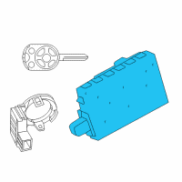 OEM 2009 Ford Taurus X Antitheft Module Diagram - 9G1Z-15604-A