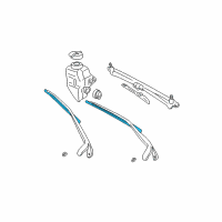 OEM 1999 Dodge Durango Blade-Front WIPER Diagram - 55077091AD