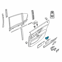 OEM BMW 740i xDrive Door Opener, Inside Rear Left Diagram - 51-42-7-398-881