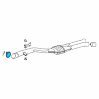 OEM 2021 Toyota GR Supra Catalytic Converter Clamp Diagram - 90118-WA387