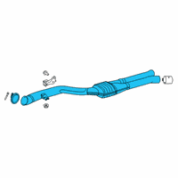 OEM 2022 Toyota GR Supra Front Pipe Diagram - 17410-WAA04