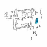 OEM 1985 Pontiac Fiero Door Lock Latch Assembly Passenger Diagram - 16608234