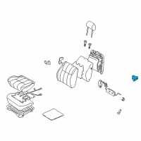 OEM Lexus LS400 Switch, Front Power Seat Diagram - 84922-50010-C0