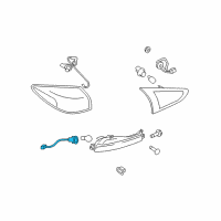 OEM Infiniti Socket Assy-Rear Combination Lamp, Lh Diagram - 26556-1BA1A