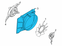 OEM 2017 Ford E-350 Super Duty Fan Shroud Diagram - HC2Z-8146-B