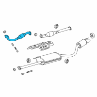 OEM 2015 Toyota Highlander Front Pipe Diagram - 17410-0V320