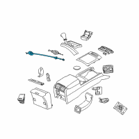 OEM 2008 Jeep Grand Cherokee Transmission Gearshift Control Cable Diagram - 68003121AC