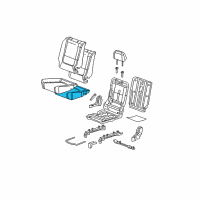 OEM 2004 Chevrolet Malibu Pad Asm-Rear Seat Cushion (W/ Wire) Diagram - 22736442