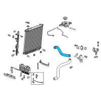 OEM 2017 GMC Canyon Upper Hose Diagram - 84159080