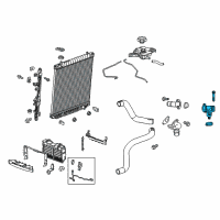 OEM 2017 Cadillac CTS Thermostat Unit Diagram - 12678784