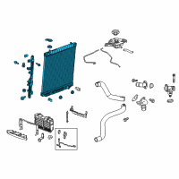 OEM 2018 Chevrolet Colorado Radiator Assembly Diagram - 84671373