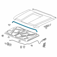 OEM 2018 GMC Sierra 1500 Front Weatherstrip Diagram - 23245525