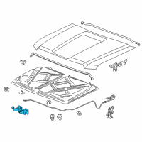 OEM GMC Sierra LATCH ASM-HOOD PRIM & SECD Diagram - 84460936