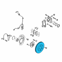 OEM 2018 Kia Soul EV Disc-Front Wheel Brake Diagram - 51712E4000