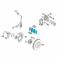 OEM 2016 Kia Soul Pad Kit-Front Disc BRAK Diagram - 58101B2A00