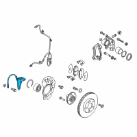 OEM 2018 Kia Soul Brake Front Hose, Left Diagram - 58731B2000