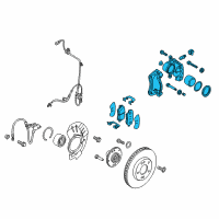 OEM 2015 Kia Soul Front Brake Assembly, Right Diagram - 58130B2000