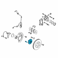 OEM 2010 Kia Soul Front Wheel Hub Assembly Diagram - 517502K000