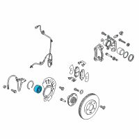 OEM Kia Soul EV Front Wheel Hub Bearing Diagram - 517200Q000