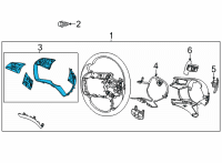 OEM Hyundai Sonata Steering Remote Control Switch Assembly Diagram - 96700-L1880-NRC
