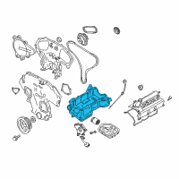 OEM 2015 Nissan Xterra Pan Assy Oil Diagram - 11110-EA20A