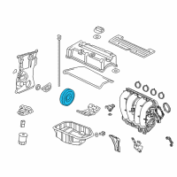 OEM 2013 Honda Civic Pulley, Crankshaft Diagram - 13810-R40-A02