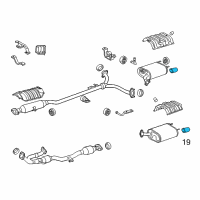 OEM 2013 Lexus ES350 BAFFLE Sub-Assembly, Exhaust Diagram - 17408-31090