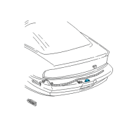 OEM 2002 Pontiac Firebird License Lamp Diagram - 16515822