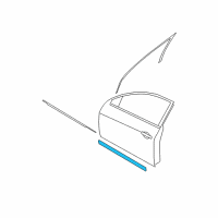 OEM 2012 Nissan Altima MOULDING - Front Door, LH Diagram - 80871-JA01E