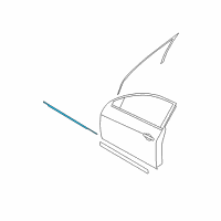OEM 2012 Nissan Altima MOULDING Assembly - Front Door Outside, RH Diagram - 80820-JA01A