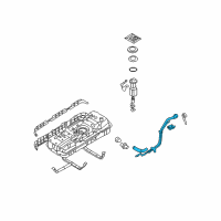 OEM 2008 Kia Sedona Neck Assembly-Fuel Filler Diagram - 310304D700