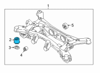 OEM 2022 Hyundai Tucson BUSHING-CROSSMEMBER Diagram - 55418-N9200