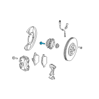 OEM Chevrolet Cruze Hub Assembly Bolt Diagram - 11570675