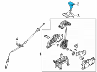 OEM 2022 Kia Carnival KNOB ASSY-GEAR SHIFT Diagram - 46720S9100OFB