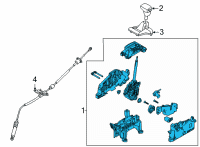 OEM 2022 Kia Carnival LEVER ASSY-ATM Diagram - 46700R0100