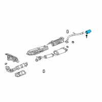 OEM 2009 Honda Element Finisher, Exhuast Pipe Diagram - 18310-SCV-A01