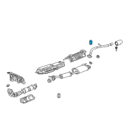 OEM 2005 Honda Element Rubber, Exhuast Mounting Diagram - 18215-SCV-A00